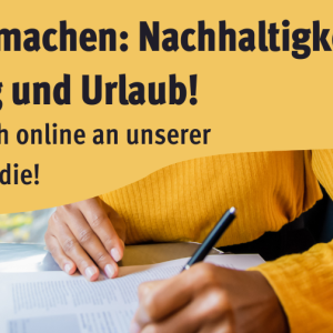 Jetzt mitmachen bei unserer NahTour-Studie